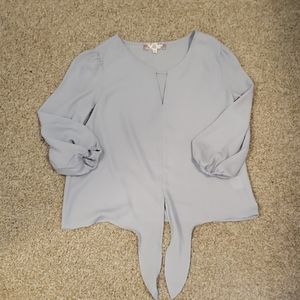 Pink Rose Light Blue Top